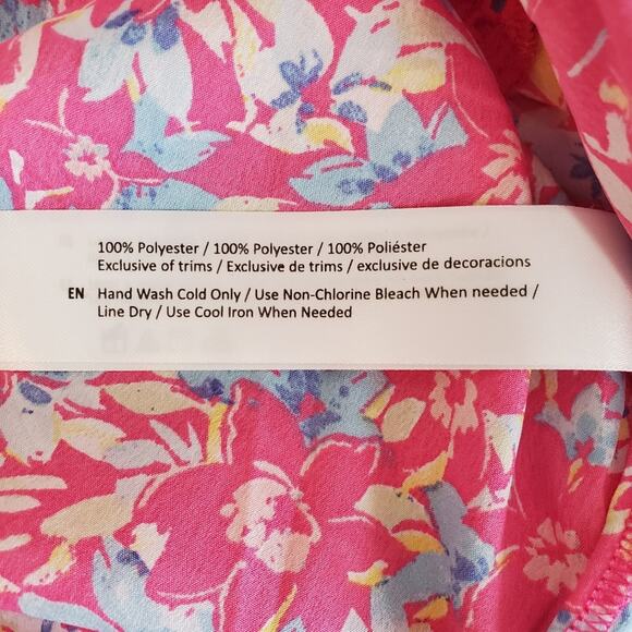 BOG Collective Hot Pink Floral Tank Size M - Picture 6 of 8